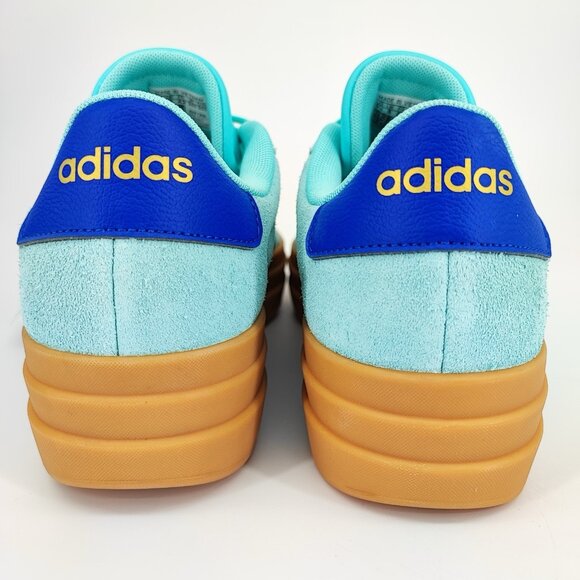 Adidas VL Court Bold Women's Size 9.5 Blue Suede Sneakers Casual JS3813 - Picture 4 of 10